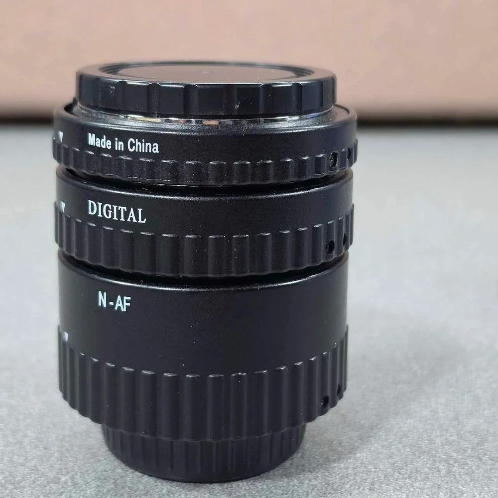 Meike Extension Tube Set Nikon AF 12mm 20mm 36mm Black Excellent DG Macro Rings